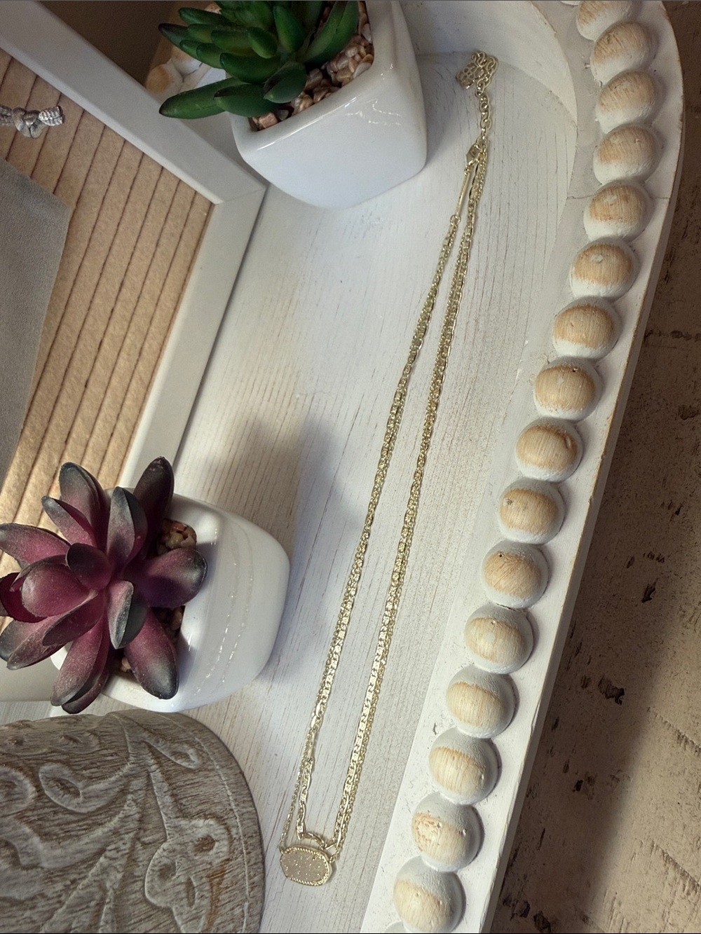 🌟🤍🌟 Kendra Scott Elisa MultiStrand Necklace - Picture 4 of 8